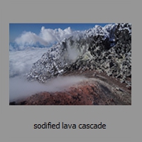 sodified lava cascade